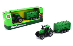 TRAKTOR ROLNICZY Z PRZYCZEPĄ NA ZWIERZĘTA FARMA