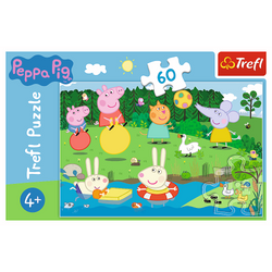 PUZZLE 60 ELEMENTÓW ŚWINKA PEPPA WAKACYJNA PRZYGODA UKŁADANKA TREFL 17326