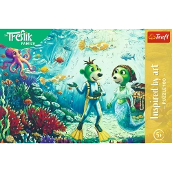 PUZZLE 100 EL. RODZINA TREFLIKÓW MAGIA GŁĘBIN INSPIRED BY ART TREFL 16565