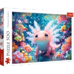PUZZLE 500 ELEMENTÓW AKSOLOTL PODWODNY ŚWIAT UKŁADANKA 37536 TREFL