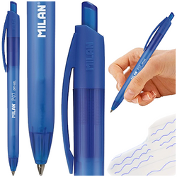 DŁUGOPIS ŻELOWY NIEBIESKI SZKOLNY BIUROWY MILAN P07 DRY GEL 0.7 mm