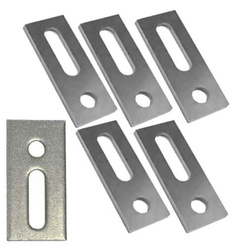 ADAPTER MONTAŻOWY DO SZYN PROFILI PŁYTKA Z OTWORAMI A2 80x30x5mm - 5 szt.