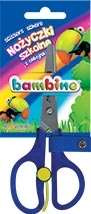 NOŻYCZKI BAMBINO Z ODBOJNIKIEM DLA PRAWORĘCZNYCH MAJEWSKI SZKOLNE - 10 szt.