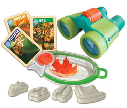 OKDRYWCY NATURY ZESTAW EDUKACYJNY Z LORNETKĄ NAUKOWA ZABAWA CLEMENTONI