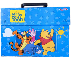 TECZKA Z RĄCZKĄ A4 GRUBA SZKOLNA KUBUŚ PUCHATEK TOP-2000 40mm NIEBIESKA