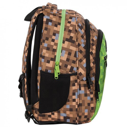 PLECAK SZKOLNY MŁODZIEŻOWY PIKSELE PIXEL DLA FANA MINECRAFT O68 BACKUP