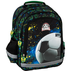 PLECAK SZKOLNY DLA CHŁOPCA DERFORM PI20 2w1 PIÓRNIK FOOTBALL PIŁKA NOŻNA