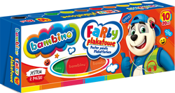 FARBY PLAKATOWE 10 INTENSYWNYCH KOLORÓW 20 ml BAMBINO SZKOLNE ST. MAJEWSKI