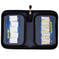 PIÓRNIK SZKOLNY DWUKLAPKOWY MAJEWSKI ST.RIGHT SZACHOWNICA KRATA PIES CORGI