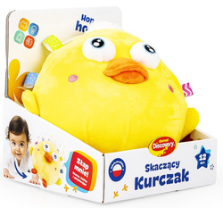 SKACZĄCY KURCZAK INTERAKTYWNY PIŁKA ODTWARZA DŹWIĘKI NAGRYWA MÓWI PL DUMEL
