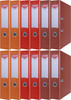SEGREGATOR A4/75mm OFFICE PRODUCTS Z DŹWIGNIĄ PP - KOLORY - 12 SZTUK