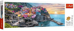 PUZZLE 500 ELEMENTÓW PANORAMA VERNAZZA WŁOCHY KRAJOBRAZ - 29516 TREFL
