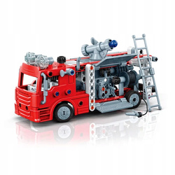 KLOCKI KONSTRUKCYJNE WÓZ STRAŻACKI STRAŻ POŻARNA LABORATORIUM MECHANIKI