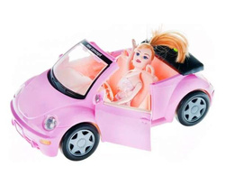 SAMOCHÓD KABRIOLET DLA LALEK AUTO ŚWIATŁO DŹWIĘK