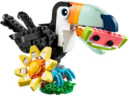 LEGO CREATOR 3w1 DZIKIE ZWIERZĘTA TROPIKALNY TUKAN MOTYL RYBA 225 EL. 31173