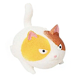 GUMOWY KOTEK ANTYSTRESOWY ASKATO GNIOTEK DO ŚCIASKANIA ROZCIĄGANIA BIAŁY