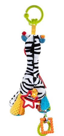 ZAWIESZKA DO WÓZKA ŁÓŻECZKA Z POZYTYWKĄ SENSORYCZNA ZEBRA ZOYA BALIBAZOO