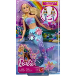 BARBIE LALKA SYRENKA ROZKWITAJĄCE KWIATY Z DŁUGIMI WŁOSAMI BLONDYNKA MATTEL