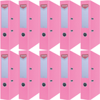 SEGREGATOR A4/75mm OFFICE PRODUCTS Z DŹWIGNIĄ PP RÓŻOWY 10 SZTUK