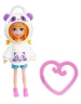 POLLY POCKET FIGURKA LALECZKA ZAWIESZKA UBRANKO BLUZA PANDA MATTEL