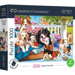PUZZLE 1000 ELEMENTÓW DOGGY FRIENDSHIP PSIAKI UKŁADANKA 10698 TREFL PRIME