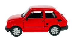 AUTO SAMOCHÓD FIAT 126P MALUCH METALOWY KOLEKCJONERSKI WELLY 1:21 CZERWONY