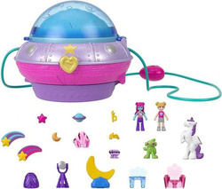 POLLY POCKET GWIEZDNY SPODEK KOSMICZNY PRZYGODA UFO LALECZKI MATTEL