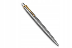 DŁUGOPIS PARKER JOTTER 70TH ANNIVERSARY SREBRNO-ZŁOTY NIEBIESKI WKŁAD