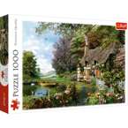 PUZZLE 1000 ELEMENTÓW UROCZY ZAKĄTEK WIEŚ LAS CHATA UKŁADANKA TREFL 10297