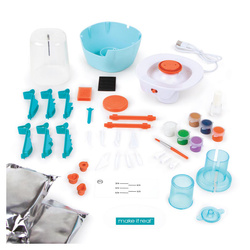 MAKE IT REAL ZESTAW KREATYWNY DO TWORZENIA CERAMIKI KOŁO GARNCARSKIE DELUXE