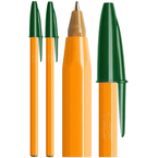 DŁUGOPIS BIC ORANGE FINE 0,8mm Z ZATYCZKĄ ORYGINALNY ZIELONY - 2 sztuki