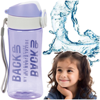 BIDON NA WODĘ BUTELKA BACKUP TRITAN NIETOKSTYCZNY 400ml FIOLETOWY