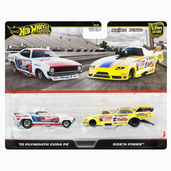 HOT WHEELS PREMIUM CULTURE PLAYMOUTH CUDA ROB'N PINKS SAMOCHÓD AUTKO MATTEL