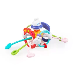 ZABAWKA SENSORYCZNA KRÓLICZEK PRZECIĄGANIE LINKI KOLOROWY EDUKACYJNA GRYZAK