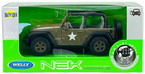 JEEP WRANGLER RUBICON 2007 METALOWY SAMOCHODZIK KOLEKCJONERSKI WELLY
