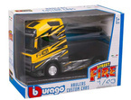 VOLVO FH16 ŻÓŁTY TIR SAMOCHÓD METALOWY MODEL STREET FIRE BBURAGO 1:43