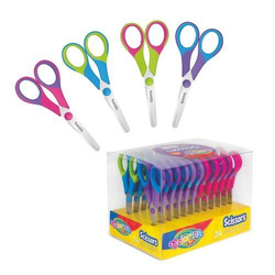 NOŻYCZKI SZKOLNE GUMOWA RĄCZKA 14 CM COLORINO KIDS
