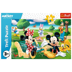 PUZZLE MAXI DUŻE 24 EL. MYSZKA MIKI W GRONIE PRZYJACIÓŁ DISNEY TREFL 14344