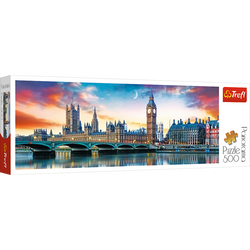 PUZZLE 500 EL. PANORAMA BIG BEN PAŁAC LONDYN UKŁADANKA TREFL 29507