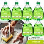 CLINEX PŁYN DO NACZYŃ HAND WASH 500ml KUCHENNY WYDAJNY SKUTECZNY - 6 szt.