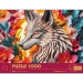 PUZZLE 1000 ELEMENTÓW WILK Z EFEKTEM 3D UKŁADANKA 40-LECIE TREFL 40041