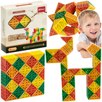 UKŁADANKA LOGICZNA KREATYWNA GEOMETRYCZNY WĄŻ KOSTKA GRA PODRÓŻNA ASKATO