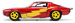 FLASH 1973 CHEVROLET CAMARO JADA SAMOCHÓD AUTO METALOWE 1:32 CZERWONY