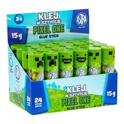 KLEJ W SZTYFCIE ASTRA SZKOLNY 15G WYDAJNY MOCNY MINECRAF PIXEL ONE - 3 szt.