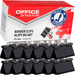 KLIPY BIUROWE DO AKT DOKUMENTÓW OFFICE PRODUCTS KLIPSY 41mm CZARNE 12 SZTUK