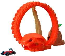 TEAMSTERZ TOR WYŚCIGOWY SAMOCHODOWY SERPENT STRIKE COBRA METALOWE AUTKO