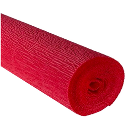 KREPINA WŁOSKA 580 BIBUŁA MARSZCZONA 50x250cm 180g INTENSYWNY CZERWONY