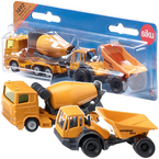 CIĘŻARÓWKA WYWROTKA BETONIARKA POJAZDY BUDOWLANE METALOWE SIKU 1692