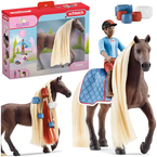SCHLEICH HORSE CLUB KOŃ Z WŁOSAMI DO STYLIZACJI LEO I ROCKY FIGURKI 42586