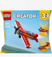 LEGO CREATOR 3w1 CZERWONY SAMOLOT ODRZUTOWIEC MOTORÓWKA SASZETKA 30669